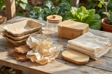 Eco-friendly compostable packaging materials and reusable containers
